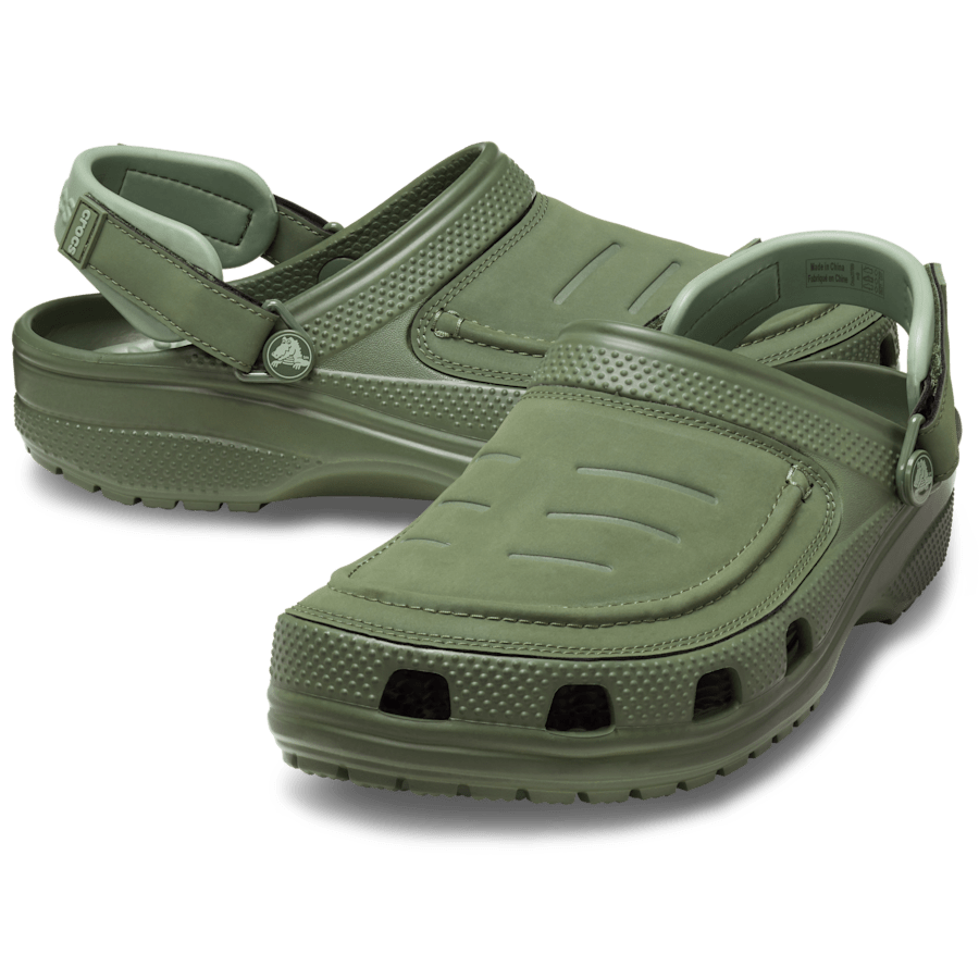 Army Green Men’s Classic Yukon Vista II LiteRide™ Clog - Custom Angle - Crocs